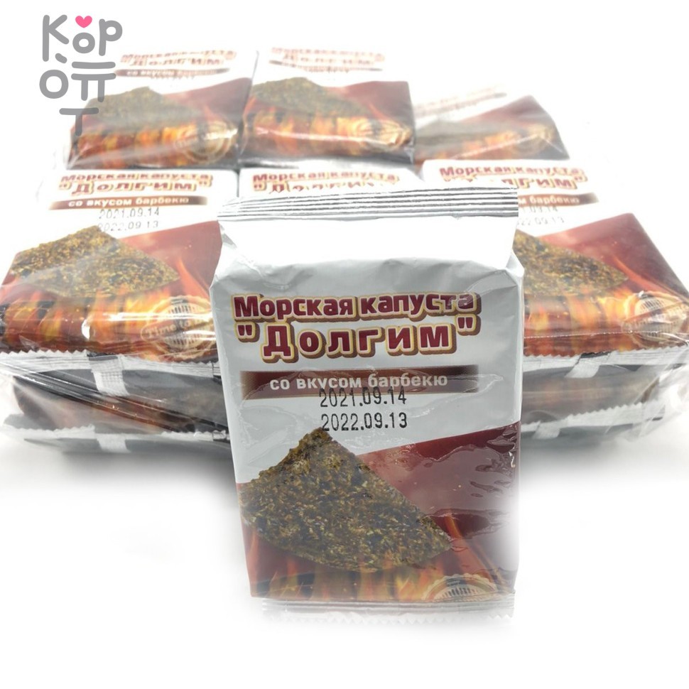 Морская капуста со вкусом барбекю Долгим, 5гр. , купить с доставкой на дом фото 1 — Корейские товары для всей семьи(КорОпт)