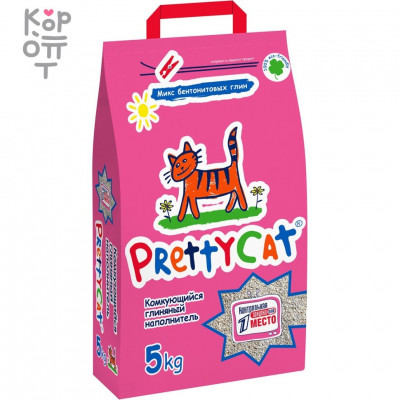 PrettyCat наполнитель комкующийся для кошачьих туалетов "Euro Mix" 5кг