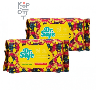 Dr. Safe салфетки для рук фруктовый микс 80шт.