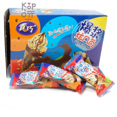 Печенье Chocolate Crispy Cone - Хрустящий рожок с Европейским Шоколадом и кремом, 264гр.