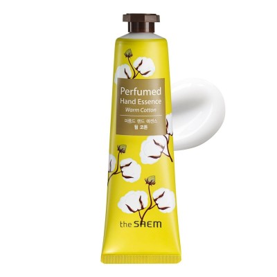 The Saem Perfumed Hand Essence Warm Cotton — Парфюмированная эссенция для рук «Тёплый хлопок», 30 миллилитров