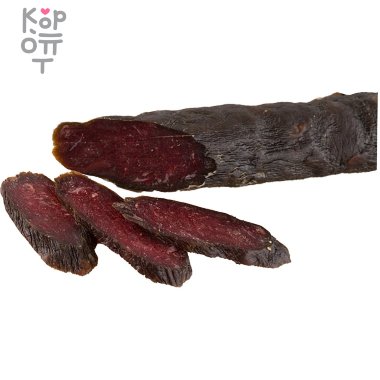 Деликатес Дичь - Колбаса из мяса оленя сыровяленая, в подарочной упаковке 200гр. — Корейские товары для всей семьи(КорОпт)