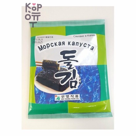 Долгим Морская капуста обжаренная, 16 г, Коробка 100 шт.