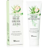 Elizavecca Milky Piggy Herb Soul Hydro Aqua Jella Pack Увлажняющая маска с алоэ и коллагеном, 250мл.