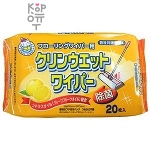 Showa Siko Osoji Влажные салфетки для очищения пола и различных поверхностей 20шт