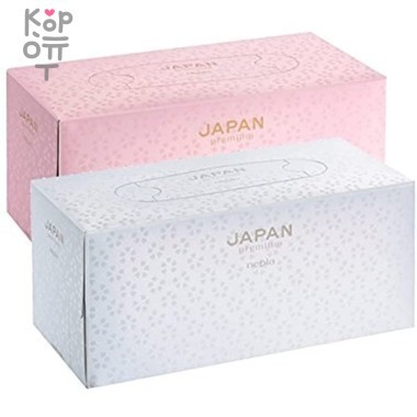 NEPIA JAPAN premium Бумажные двухслойные салфетки, 220шт. — Корейские товары для всей семьи(КорОпт)
