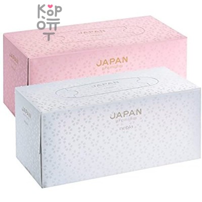 NEPIA JAPAN premium Бумажные двухслойные салфетки, 220 шт.