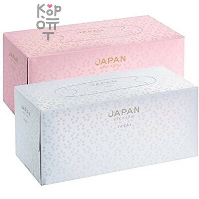 NEPIA JAPAN premium Бумажные двухслойные салфетки, 220 шт.