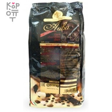 Шоколад кондитерский Master Martini темный 54% диски, Ariba Fondente, 1кг &mdash; Корейские товары для всей семьи(КорОпт)
