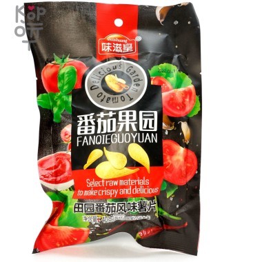 Чипсы WEizihuang Картофельные чипсы со вкусом великолепных помидоров, 40гр. — Корейские товары для всей семьи(КорОпт)