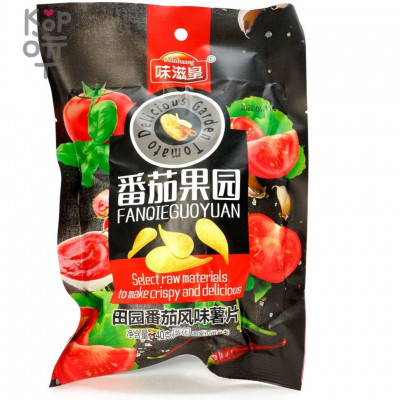 Чипсы WEizihuang Картофельные чипсы со вкусом великолепных помидоров, 40гр.
