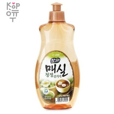 CJ LION Chamgreen - Средство для посуды, фруктов, овощей - Японский абрикос — Корейские товары для всей семьи(КорОпт)