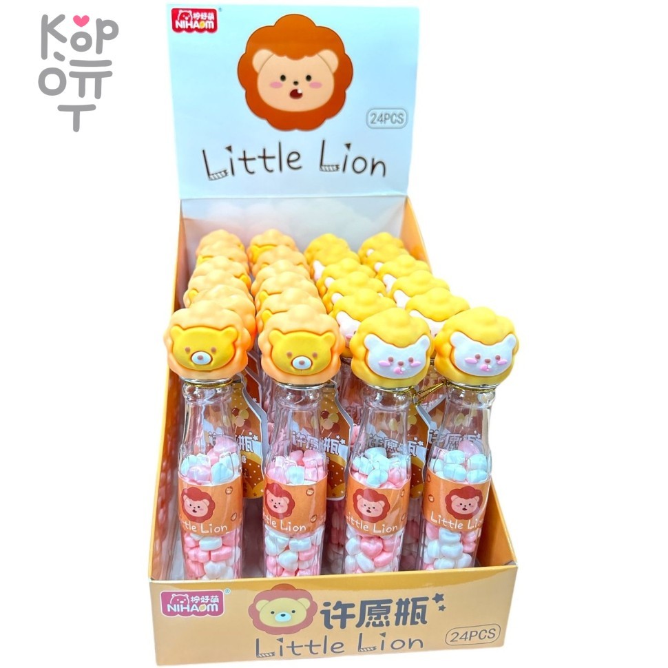 Карамель Niham Candy Little Lion с игрушкой, наполненной драже со вкусом спелых фруктов, купить с доставкой на дом фото 1 — Корейские товары для всей семьи(КорОпт)