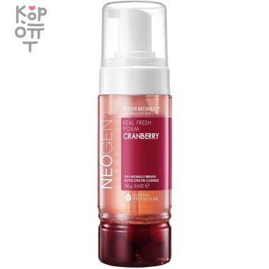 Neogen Dermalogy Real Fresh Foam Cleanser Cranberry - Витаминная пенка для умывания с Ягодами Клюквы 160мл. — Корейские товары для всей семьи(КорОпт)