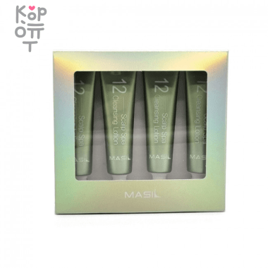 Masil 12 Scalp Spa Cleansing Lotion - Очищающий лосьон для кожи головы (набор 15мл.*4шт.) — Корейские товары для всей семьи(КорОпт)