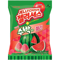 Lotte Jellycious Watermelon Jelly - Жевательный мармелад со вкусом Арбуза, 56гр.