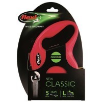 flexi рулетка New Classic L (до 50 кг) лента 5 м красная