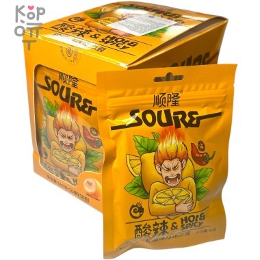 Драже Tricky Adventure со вкусом Лимона и огненным сюрпризом &mdash; Корейские товары для всей семьи(КорОпт)
