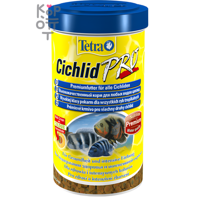 Tetra Cichlid Crisps корм для цихлид в чипсах 500мл.