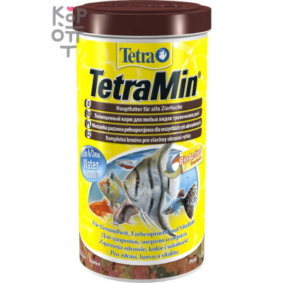 TetraMin корм для всех видов рыб в виде хлопьев 1 л.