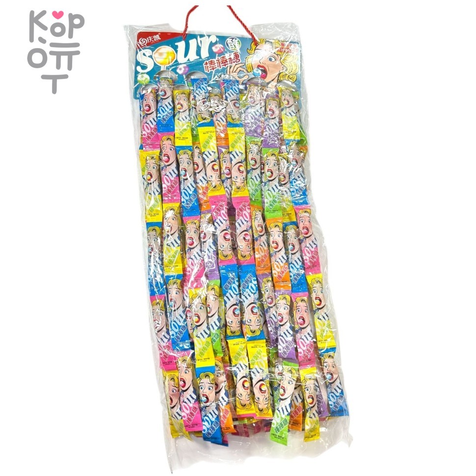 Чупа чупс Sour Candy - Кислая карамель Блондинка