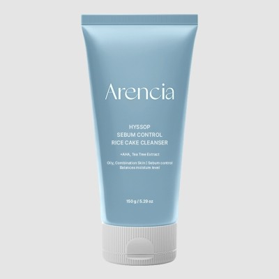 Hyssop Sebum Control Rice Cake Cleanser — Себорегулирующая пенка для умывания, 150 мл