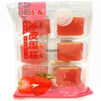 Моти Ice Fruit Mochi Сэндвич со вкусом Клубники, 138гр.