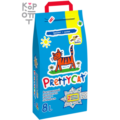 PrettyCat Наполнитель глиняный впитывающий с део-кристаллами "Aroma Fruit".