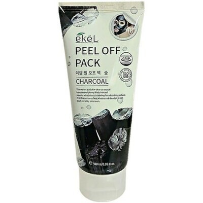 EKEL Peel Off Pack Charcoal - Маска пленка с экстрактом Древесного Угля, 180 мл