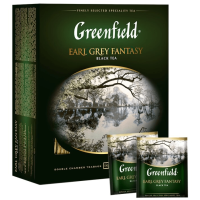 Greenfield Earl Grey Fantasy - Чай чёрный В пакетиках Ерл грей с ароматом бергамота