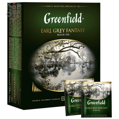 Greenfield Earl Grey Fantasy - Чай чёрный В пакетиках Ерл грей с ароматом бергамота &mdash; Корейские товары для всей семьи(КорОпт)
