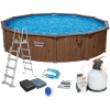 Каркасный бассейн со стальными стенками Bestway Hydrium Frame Pool модель 561CU, 490х130см(21490л.), фильтрующий насос, лестница в комплекте, купить с доставкой на дом фото 1 — Корейские товары для всей семьи(КорОпт)