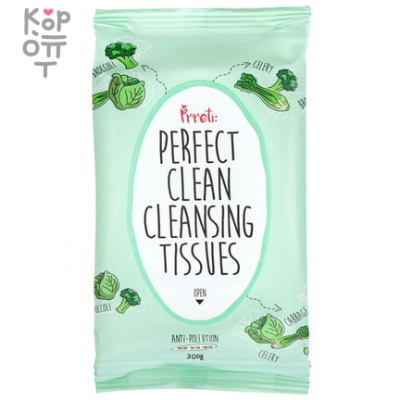 Prreti Perfect Clean Daily Cleansing Tissues - Салфетки для ежедневного очищения 30шт.