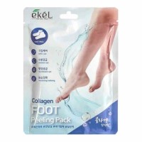 Ekel Collagen Foot Peeling Pack - Пилинг-носочки для ног с коллагеном. 1 пара / 40 г / (20 г × 2 шт.)