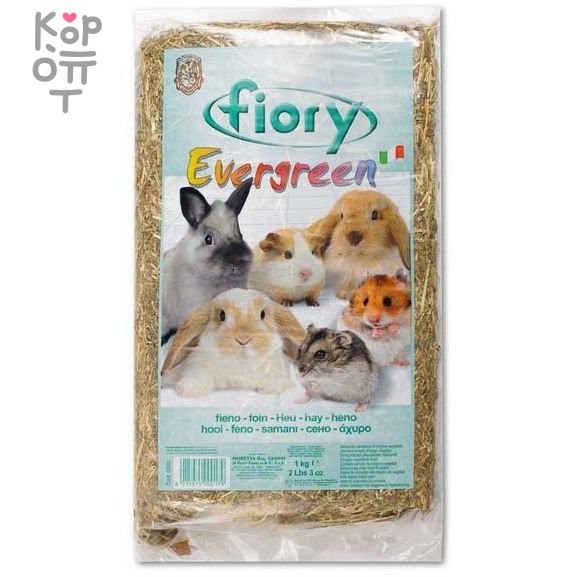 FIORY сено Evergreen 1 кг (30 л), купить с доставкой на дом фото 1 — Корейские товары для всей семьи(КорОпт)