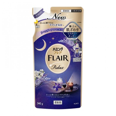 KAO Кондиционер для белья "Humming FLAIR Relax" (концентрат / аромат «Лаванда») 340 г, мягкая упаковка