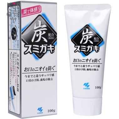 KOBAYASHI Паста зубная отбеливающая и полирующая с углем и мятными травами, 100гр. — Корейские товары для всей семьи(КорОпт)