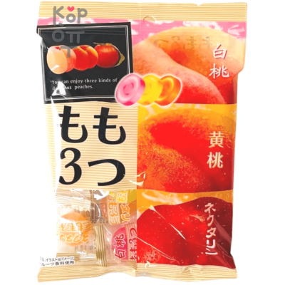 Pine Peach Candy - Карамель леденцовая Персиковое трио (3 вида сладких персиков) 75гр.