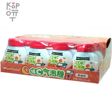 Драже Холодок WanHeDa с витамином С и вкусом Грейпфрута — Корейские товары для всей семьи(КорОпт)