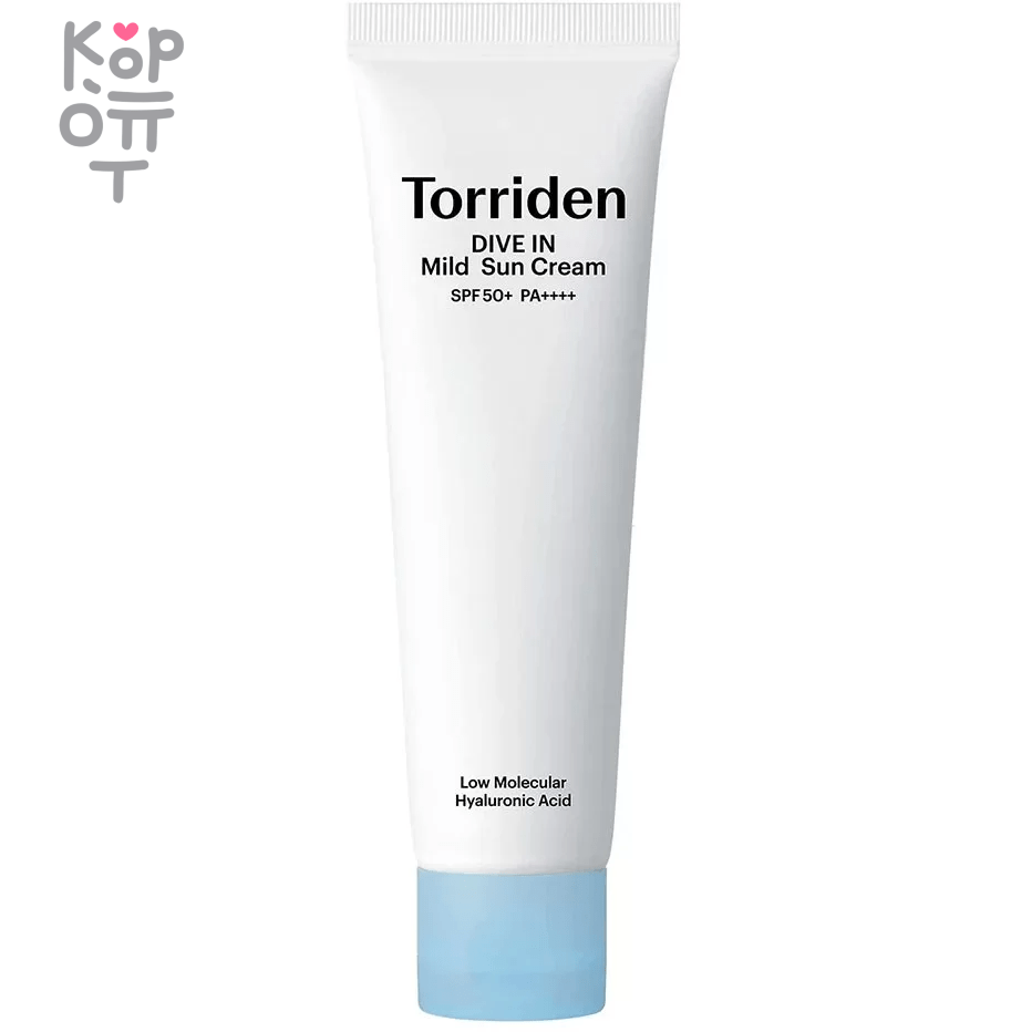 Torriden DIVE-IN Mild Sun Cream - Увлажняющий минеральный солнцезащитный крем 60мл., купить с доставкой на дом фото 1 — Корейские товары для всей семьи(КорОпт)