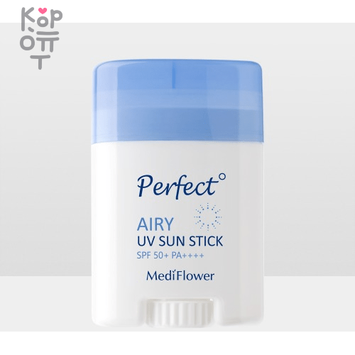 Medi Flower Perfect Airy Sun Stick UV SPF 50+/PA++++ - Легкий солнцезащитный стик 23гр., купить с доставкой на дом фото 1 — Корейские товары для всей семьи(КорОпт)