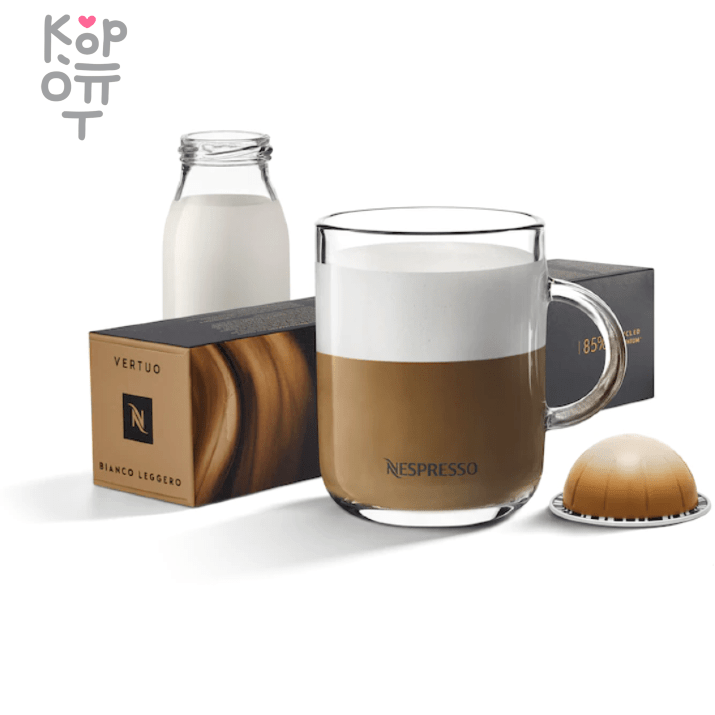 Кофе в капсулах Nespresso Vertuo Barista Creations Bianco Leggero, 10 капсул, купить с доставкой на дом Бисквитные, карамельные ноты