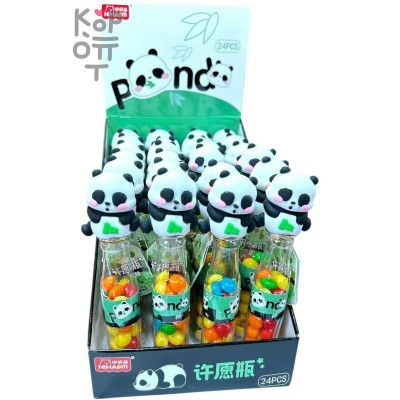 Карамель Niham Candy Panda с игрушкой, наполненной драже со вкусом спелых фруктов