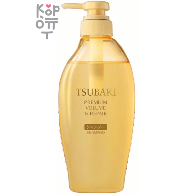 SHISEIDO TSUBAKI Premium Volume &amp; Repair Shampoo - Увлажняющий шампунь для объема волос с Маслом Камелии 450мл. 
