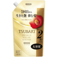 SHISEIDO TSUBAKI Premium Volume & Repair Shampoo - Увлажняющий шампунь для объема волос с Маслом Камелии 450мл. 