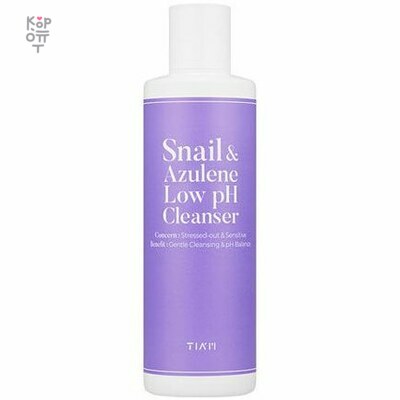 Tiam Snail &amp; Azulene Low pH Cleanser - Деликатный очищающий гель, 200 мл