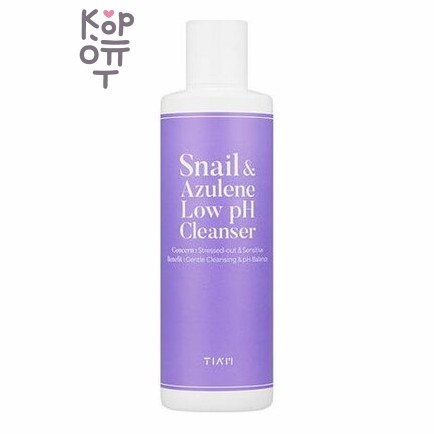 Tiam Snail & Azulene Low pH Cleanser - Деликатный очищающий гель, 200 мл