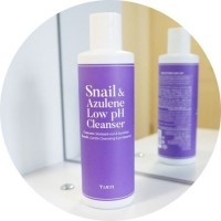 Tiam Snail & Azulene Low pH Cleanser - Деликатный очищающий гель, 200 мл