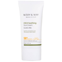 Mary&May CICA Soothing Sun Cream SPF 50+ PA++++ - Успокаивающий солнцезащитный крем с центеллой 50мл.