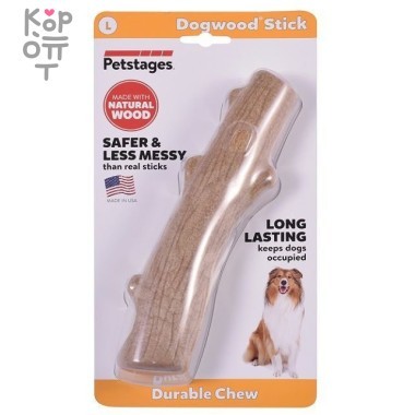Petstages игрушка для собак Dogwood палочка деревянная 22 см большая &mdash; Корейские товары для всей семьи(КорОпт)